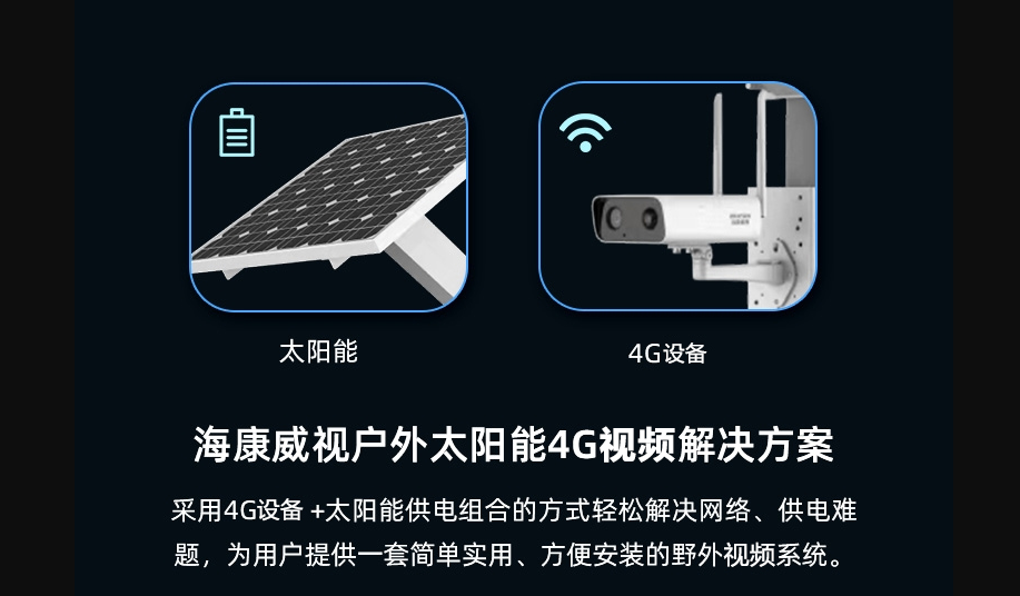 户外太阳能4G监控解决方案